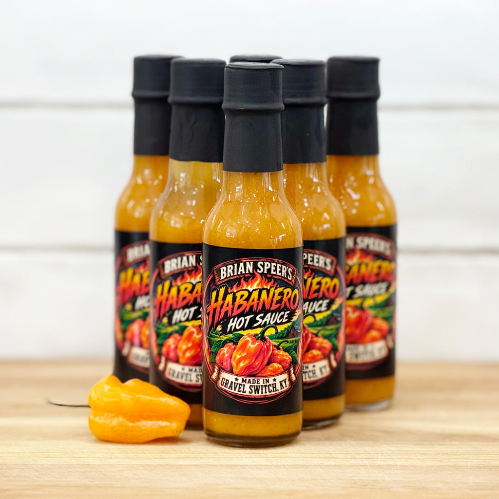Brian Speer's Habanero Hot Sauce in 5 oz bottle