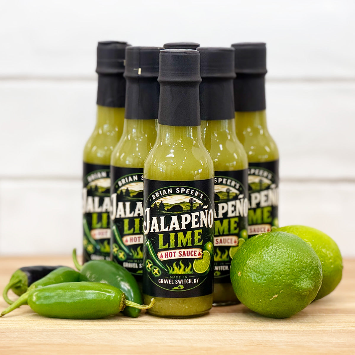 Brian Speer's Jalapeno Lime Hot Sauce in 5 oz bottle