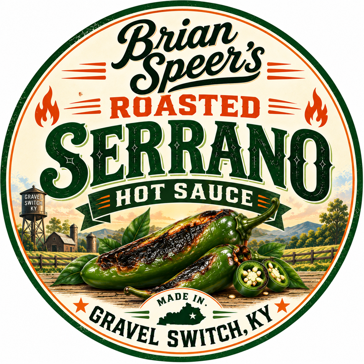 Roasted Serrano Hot Sauce