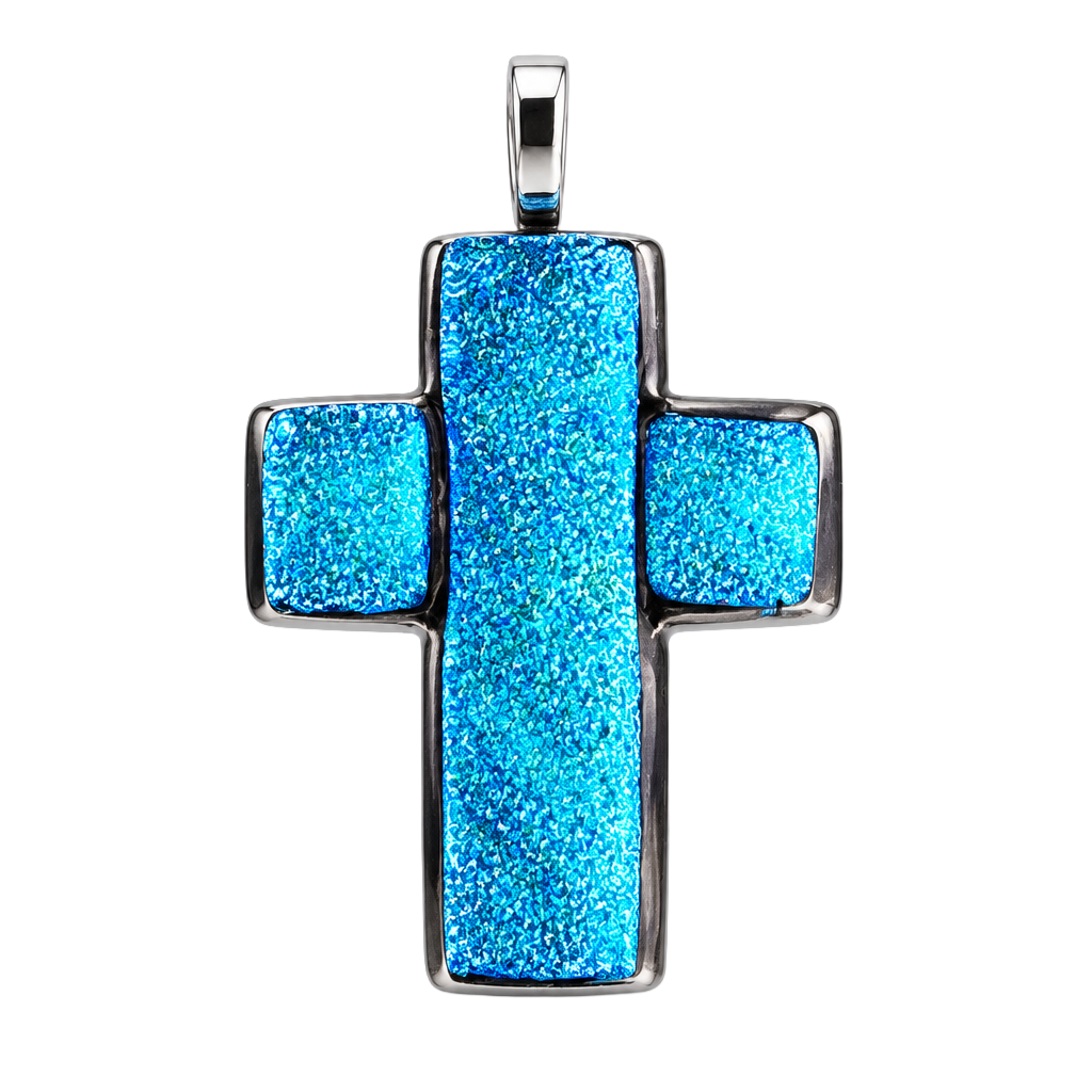 Glass Cross Pendant