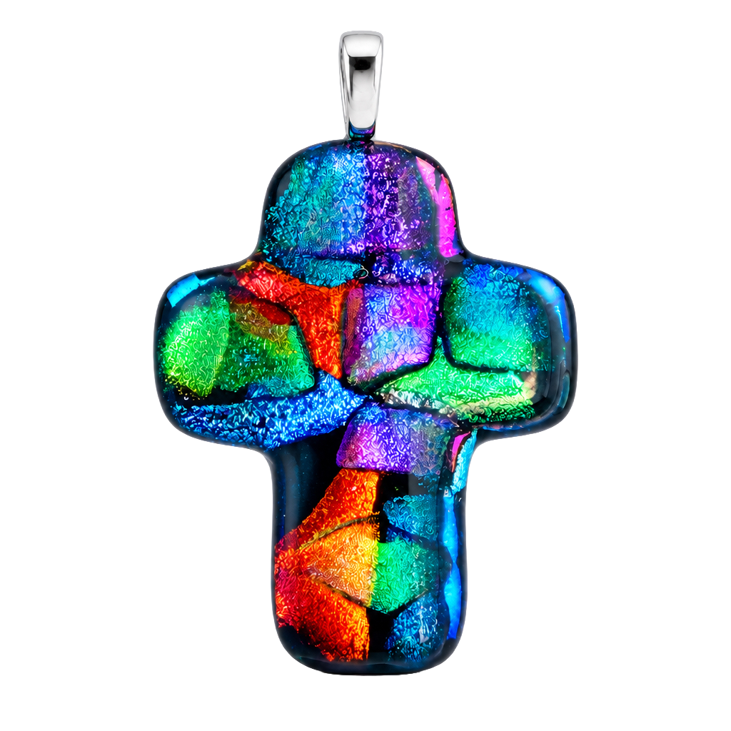 Glass Cross Pendant
