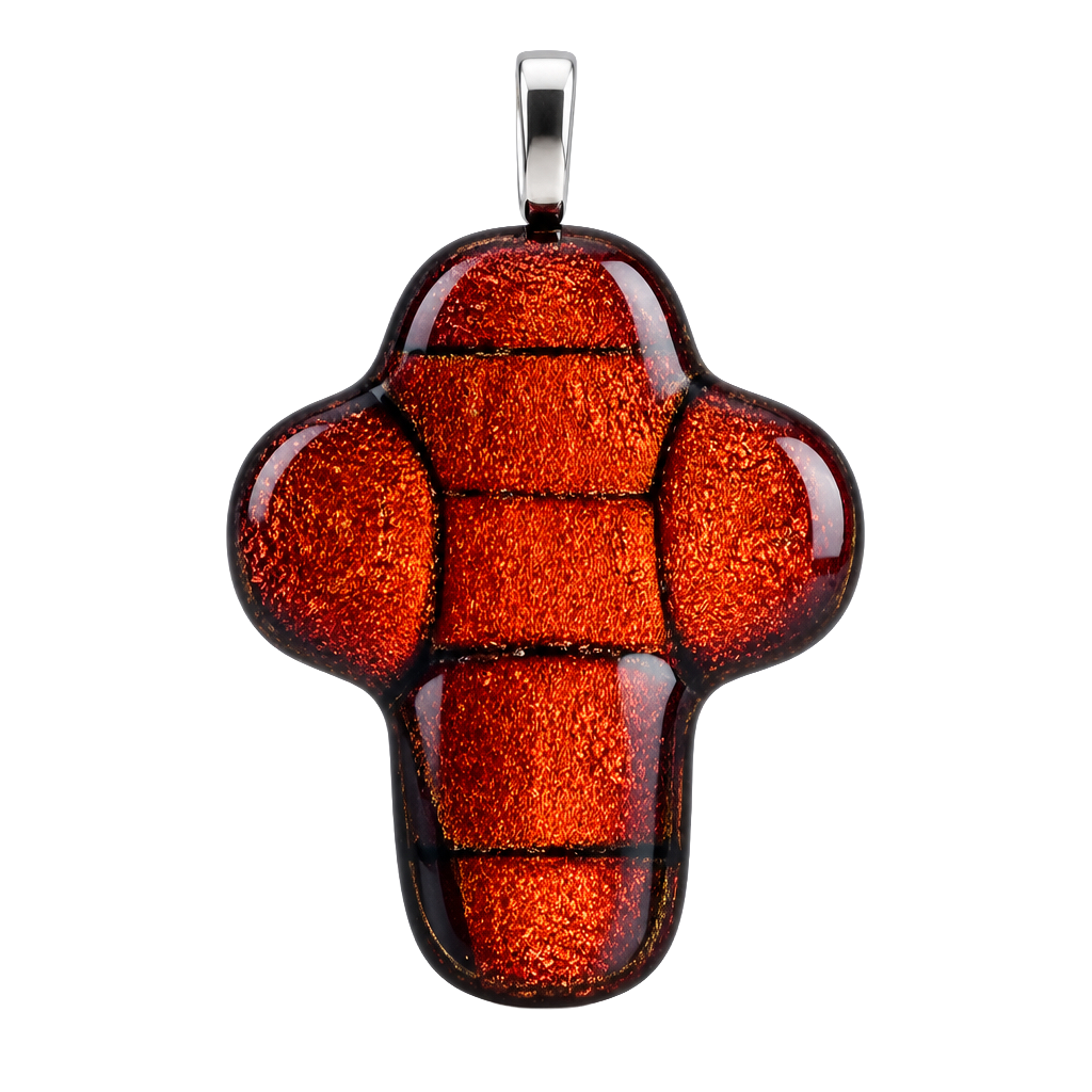 Glass Cross Pendant
